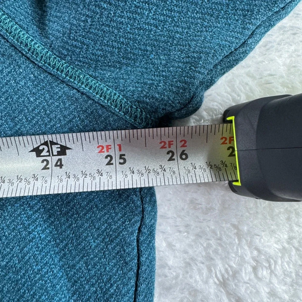 Tommy Bahama Men's Quarter Button Up Teal Blue‎ Sweatshirt Preppy Work Cotton XL